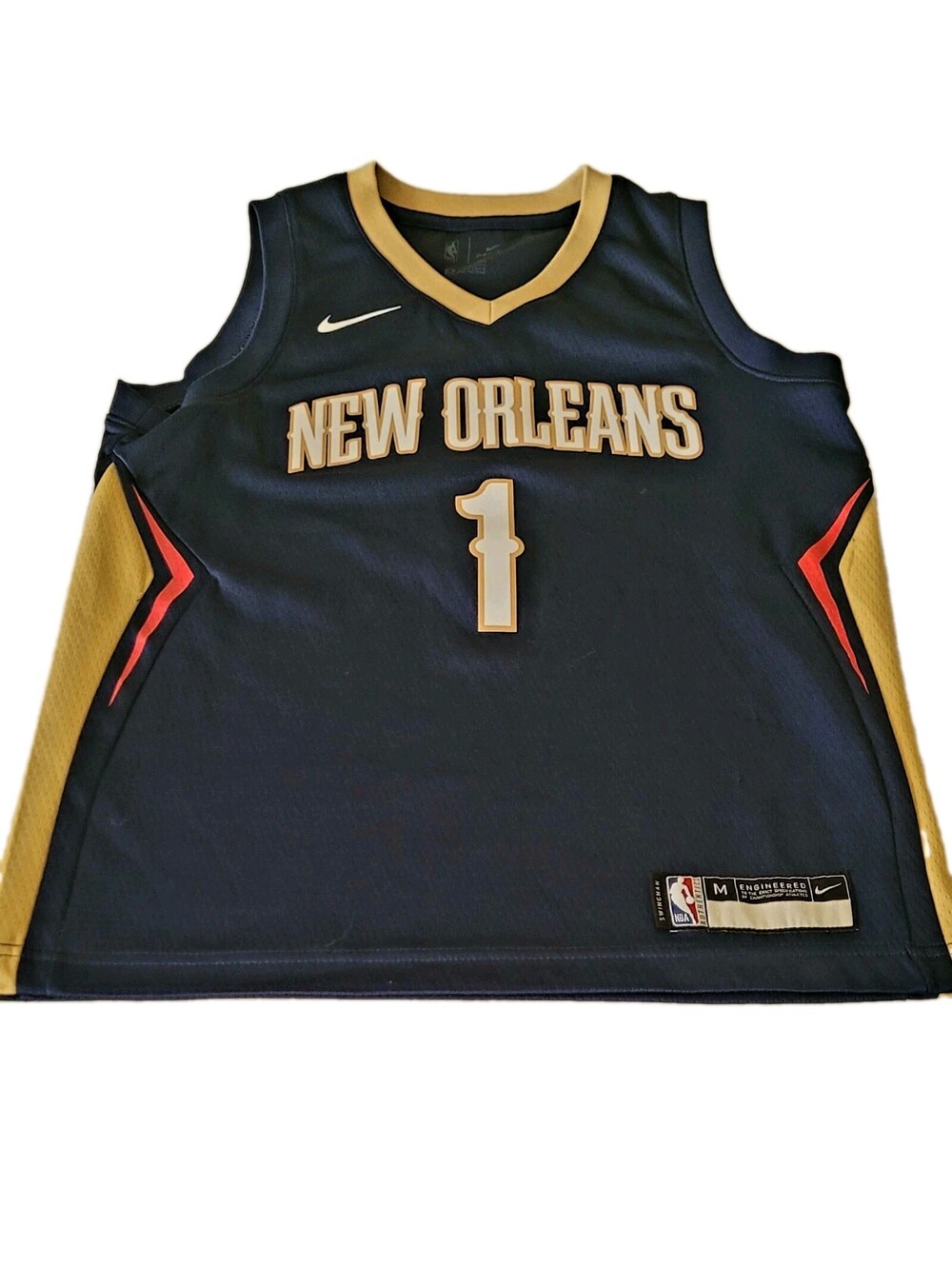 New Orleans Pelicans #1 Williamson Jersey Men M Nike Swingman Home Blue NBA